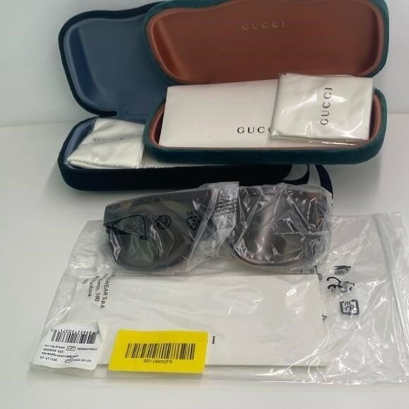 New Authentic Gucci GG0450S 003 57 Men's Sunglasses - Picture 10 of 11